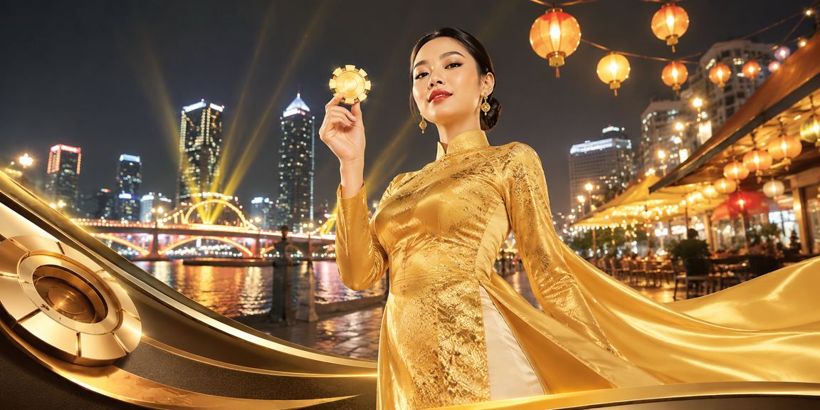 Người dùng tại Đà Nẵng tìm hiểu ưu đãi VIP trên vn78 với trang phục áo dài truyền thống